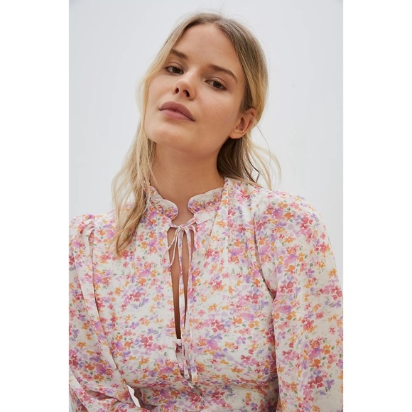 Anthropologie Yumi Kim Jenna Ruffled Mini Dress - Picture 3 of 7